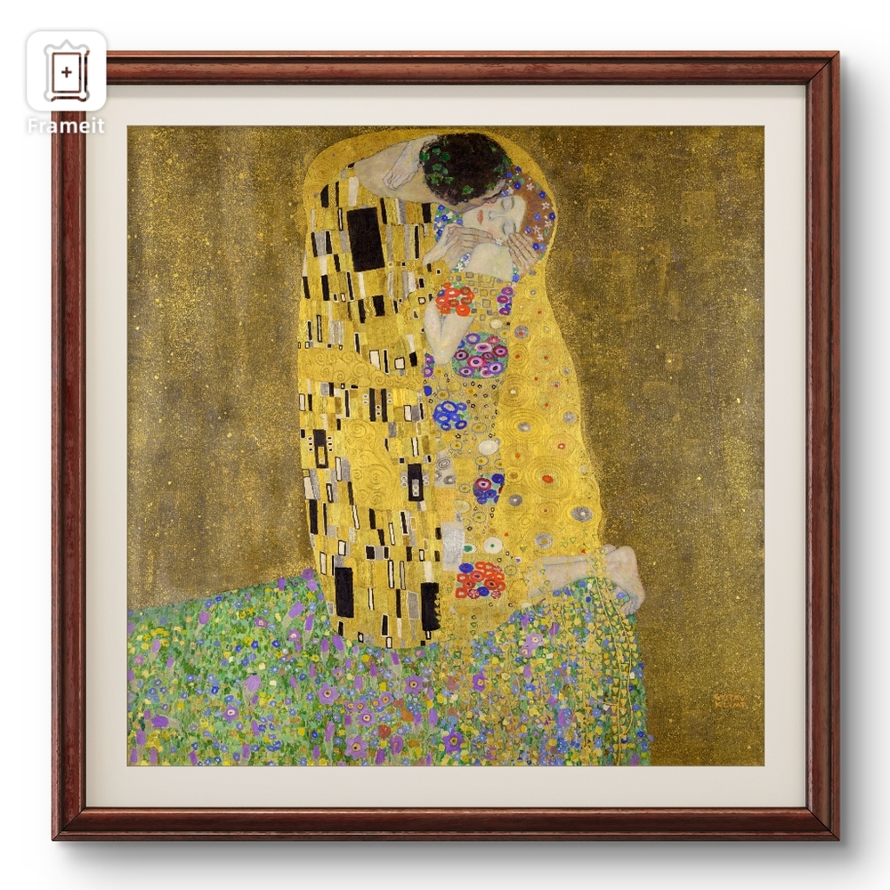 Gustav Klimt 'The Kiss' Art Print